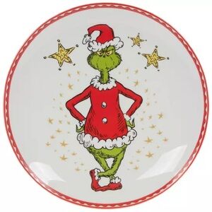 (2) Grinch With Stars Plate